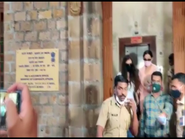 Gabriella Demetriades leaves the NCB office after questioning on Wednesday. (Photo/ANI)