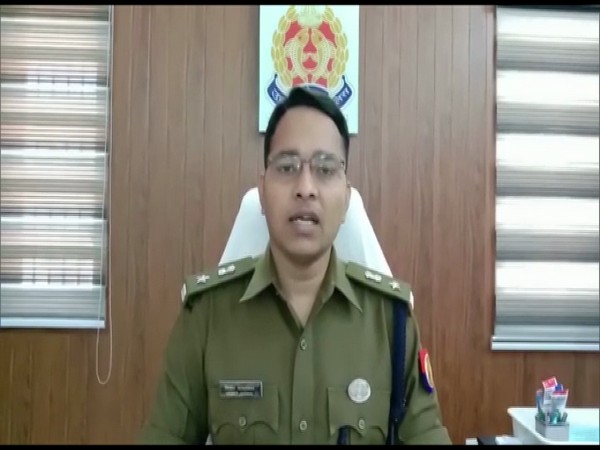 Superintendent of Police (SP) Hathras, Vineet Jaiswal speaking to reporters on Wednesday. (Photo/ANI)