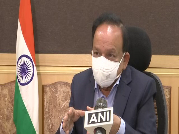 Union Health Minister Harsh Vardhan in conversation with ANI. (Photo/ANI)