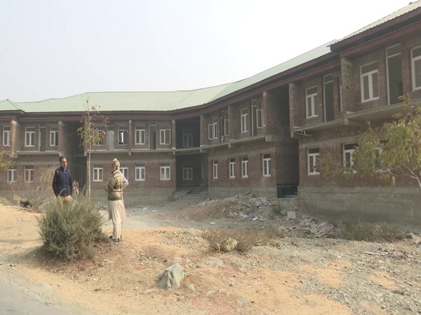 The two-storey hostel in Ganderbal. (Photo/ANI)