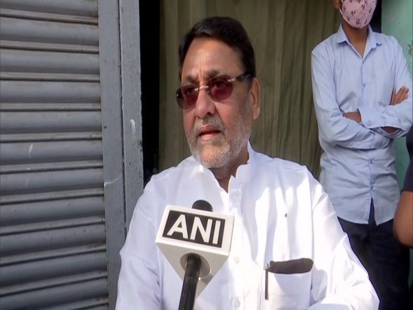 NCP leader Nawab Malik speaking to ANI on Tuesday. 