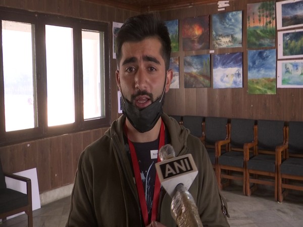 Maroof Ahmad, organiser of art exibition 