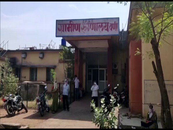 Outside visuals of a hospital where labourers were admitted. (Photo/ANI)