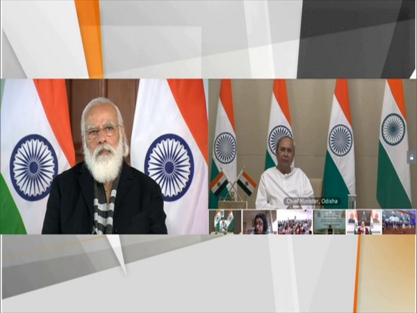 Odisha Chief Minister Naveen Patnaik on Saturday talking at foundation laying stone ceremony for the permanent campus of IIM-Sambalpur.