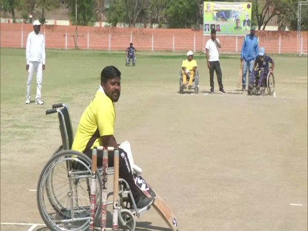 Participants playing Cricket. (Photo/ANI)
