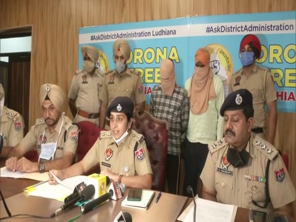 Joint Commissioner Kawaldeep Kaur, Ludhiana Police addressing mediapersons. (Photo/ANI)