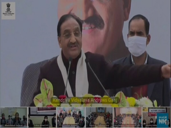 Union Education Minister Ramesh Pokhriyal Nishank. (Photo/ANI)