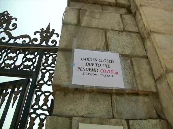 A notice posted on the gate of a garden read, 