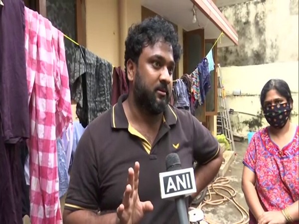 Rajshekar, a resident of Ramantapur in conversation with ANI. (Photo/ANI)