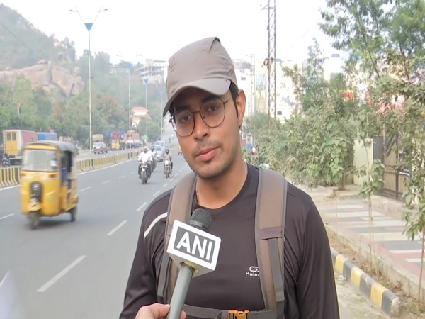 Ronit Ranjan talking to ANI. 