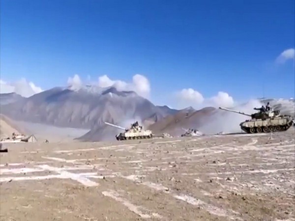 Screen grab of the Indian Army's video of ongoing disengagement process in Ladakh.