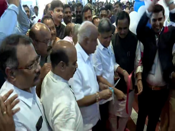 Chief Minister BS Yediyurappa inaugurating Kalaburagi airport on Friday. Photo/ANI
