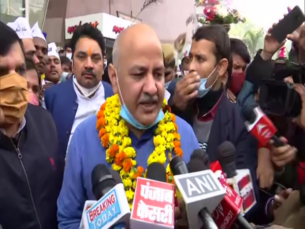 Delhi Deputy Chief Minister, Manish Sisodia talking to media on Tuesday. 