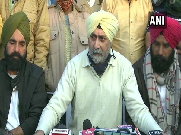 AIKSCC convenor VM Singh during a press conference in New Delhi on Wednesday. (Photo/ANI)