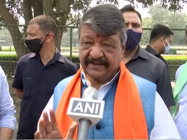 Kailash Vijayvargiya, BJP's central observer for West Bengal speaking to ANI in Kolkata on Tuesday. (Photo/ANI)