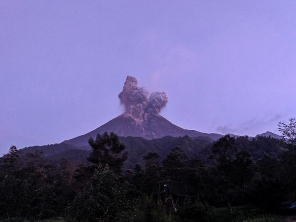 Mount Merapi volcano erupts in Yogyakarta, Indonesia, on Tuesday