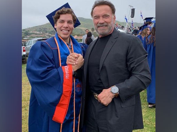 Joseph Baena with father Arnold Schwarzenegger (Image Source: Instagram)