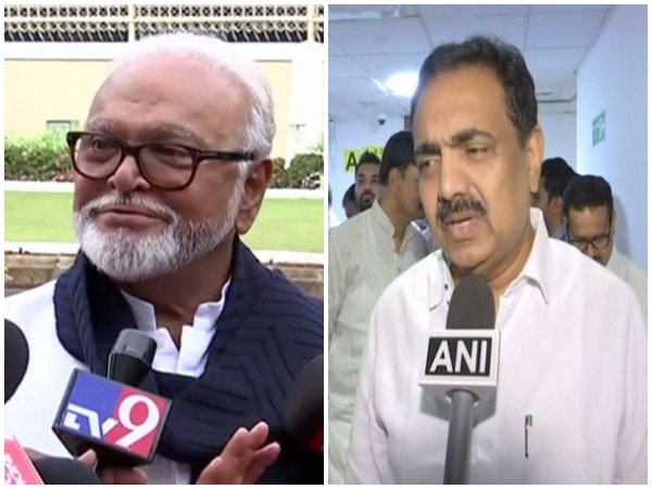 Maharashtra Cabinet Ministers Chhagan Bhujbal (l) and Jayant Patil 