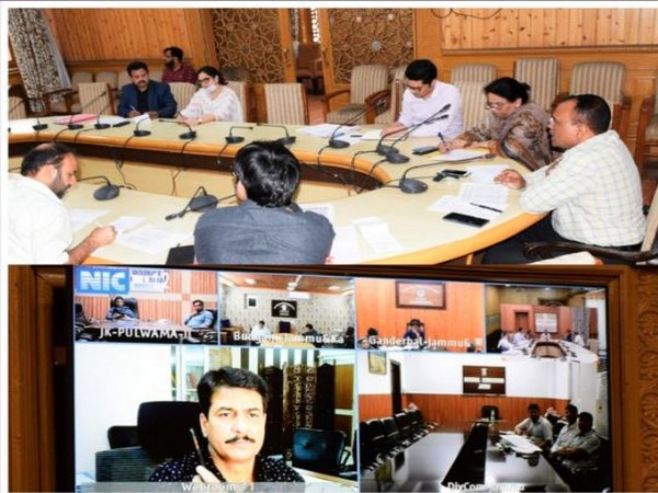 Visual from the meeting in Jammu and Kashmir (Photo/ANI)