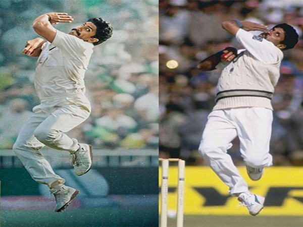 Ranveer Singh and Kapil Dev