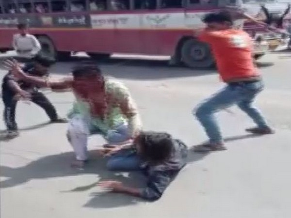 In the video waiters can be seen beating the Army personnel at hotel in Baraut on Sunday 