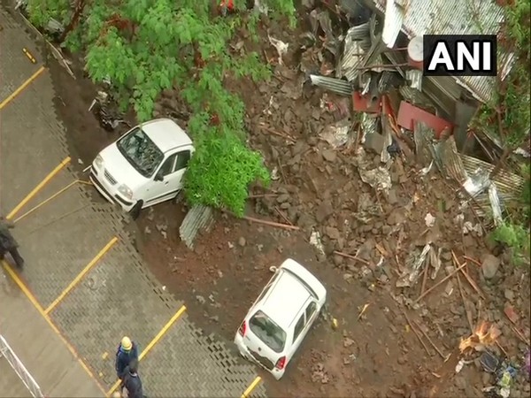 At least 15 people died in a wall collapse incident in Pune on Saturday. Photo/ANI