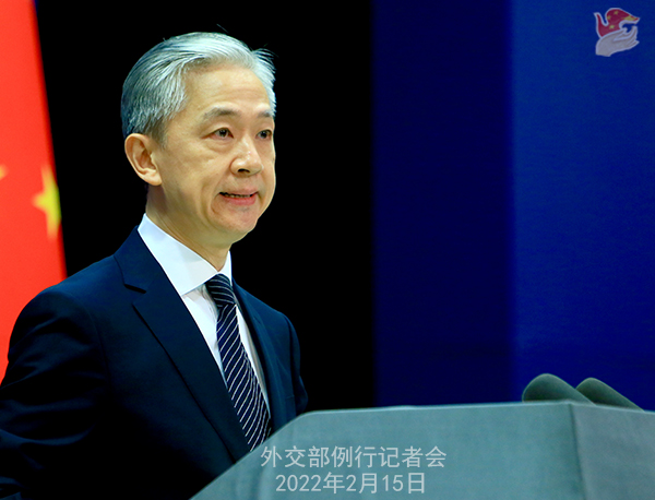 China Foreign Ministry's spokesperson Wang Wenbin