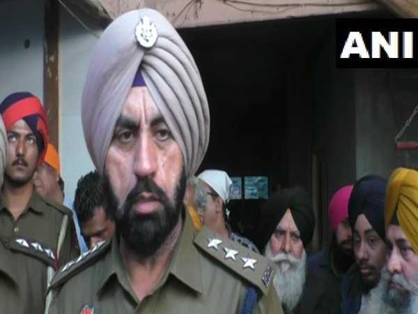 ACP Waryam Singh speaking to reporters in Ludhiana on Saturday. 