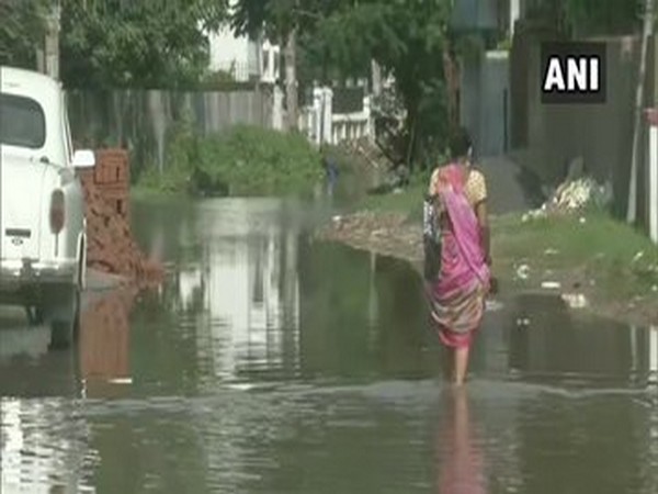Waterlogging in parts of Patna after incessant rainfall.