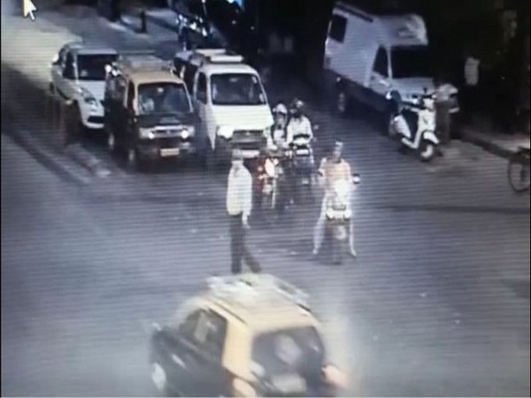 A grab of the CCTV footage
