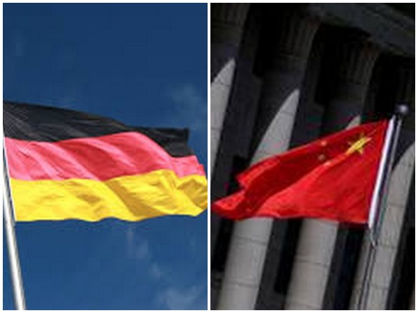 Germany and Chinese flags