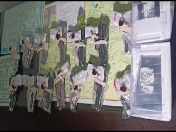 Visual of weapons seized from criminals by the police.