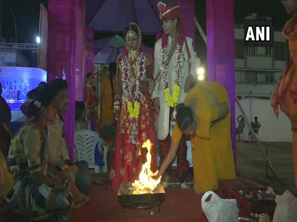 18 couples tied the knot today at a mass wedding ceremony organised for differently-abled in Vadodara