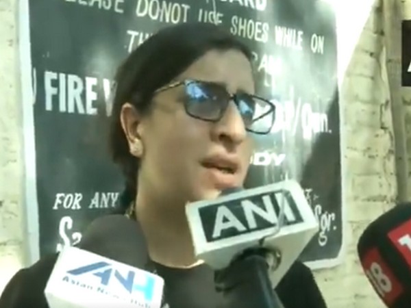 Shraddha Bindroo, daughter of pharmacist ML Bindroo who was killed by terrorists in Srinagar yesterday (Photo/ANI)
