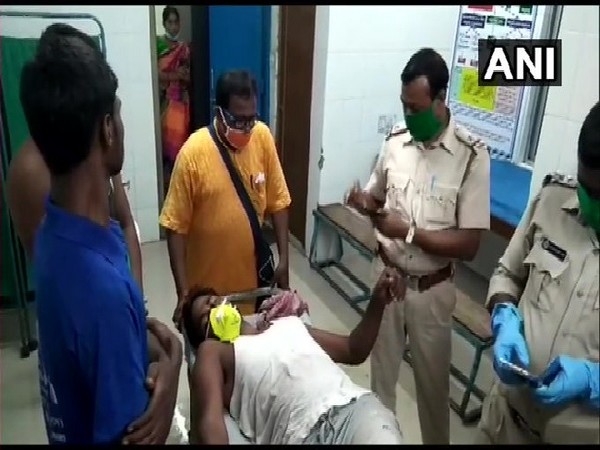 Injured BJP office bearer at hospital. [Photo/ANI]