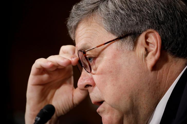 U.S. Attorney General William Barr testifies before a Senate Judiciary Committee hearing on Wednesday. (Photo: Reuters)