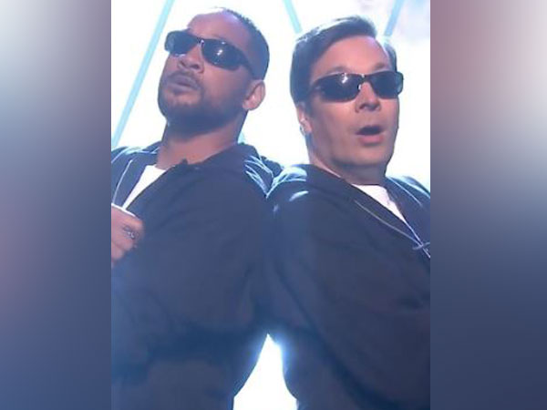 Smith sneaked in a promo for the movie with Fallon mentioning Smith as a 