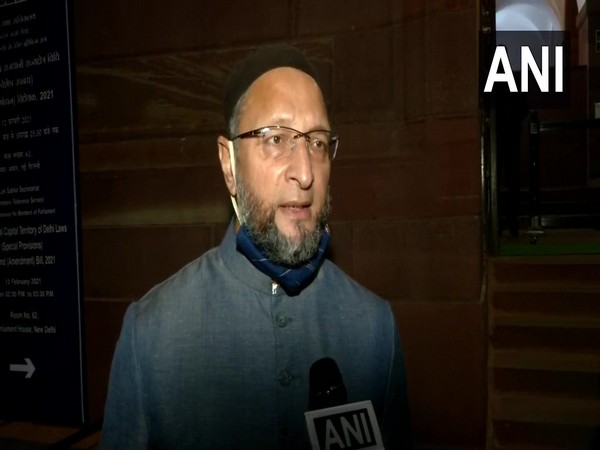 AIMIM MP Asaduddin Owaisi speaking to ANI on Friday. (Photo/ANI)