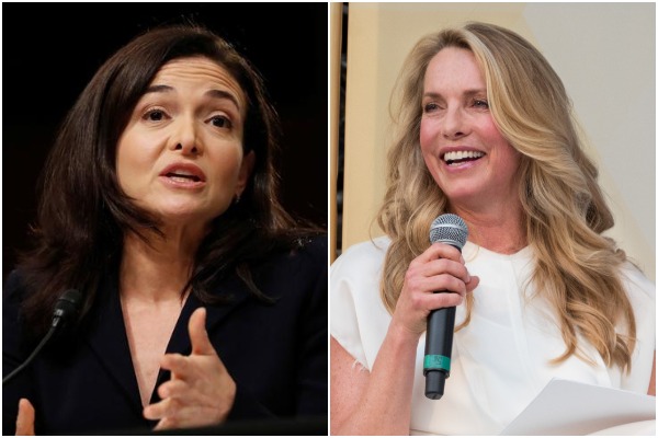 Sheryl Sandberg and Laurene Powell Jobs