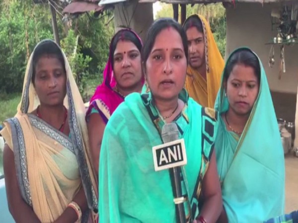 One of the women in Narsinghpur speaking to ANI on Saturday. Photo/ANI