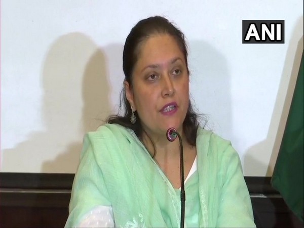 Jammu and Kashmir Rural Development Secretary, Sheetal Nanda addressing press conference in Srinagar on Saturday  