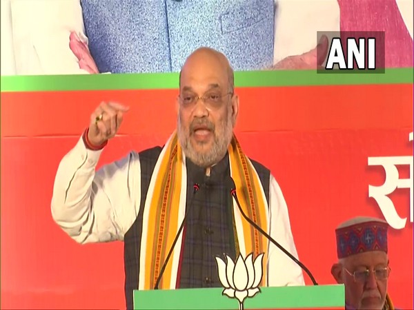 Union Home Minister Amit Shah releasing BJP manifesto for UP polls (Photo/ANI)