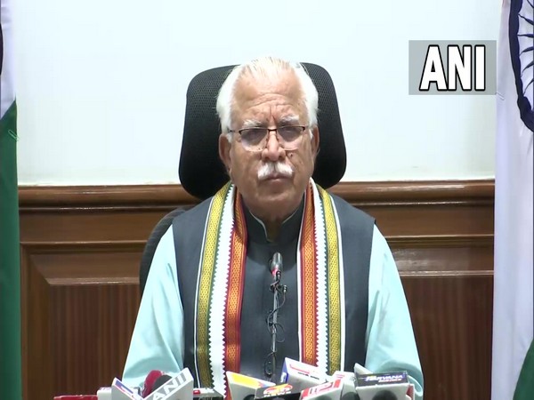 Haryana Chief Minister Manohar Lal Khattar (Photo/ANI)