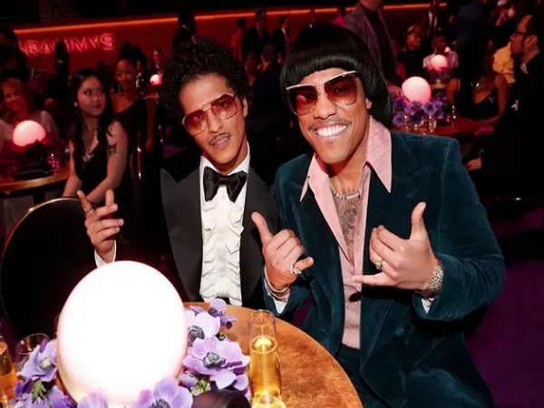 Silk Sonic members Bruno Mars and Anderson .Paak (Image source: Instagram)