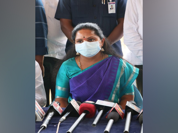 TSR Member of Legislative Council Kalvakuntla Kavitha (Photo/ANI)