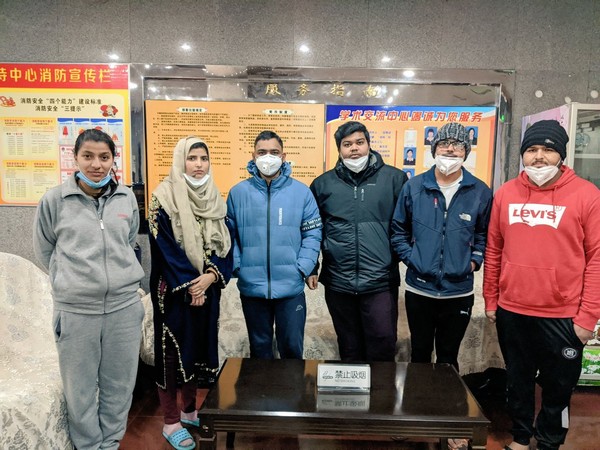 Indian students stuck in Wuhan city.