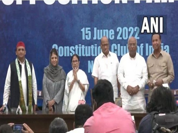 Opposition leaders after the meeting held to discuss Presidential candidate for election(Photo/ANI)
