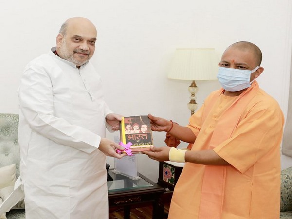 Uttar Pradesh Chief Minister Yogi Adityanath met Union Home Minister Amit Shah in Delhi on Saturday. (Photo credit: HMO)