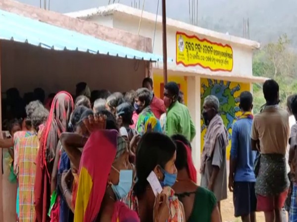 Visual of elections being conducted at Koraput (Photo/ANI)