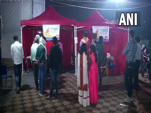 Visuals from Chhath Puja ghat (Photo/ANI)